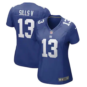 womens nike david sills v royal new york giants game player